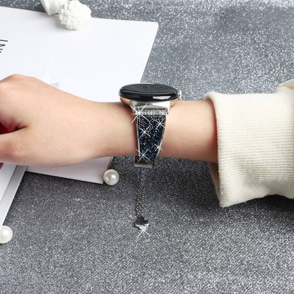 Mega Pænt Metal Universal Rem passer til Smartwatch - Blå#serie_3