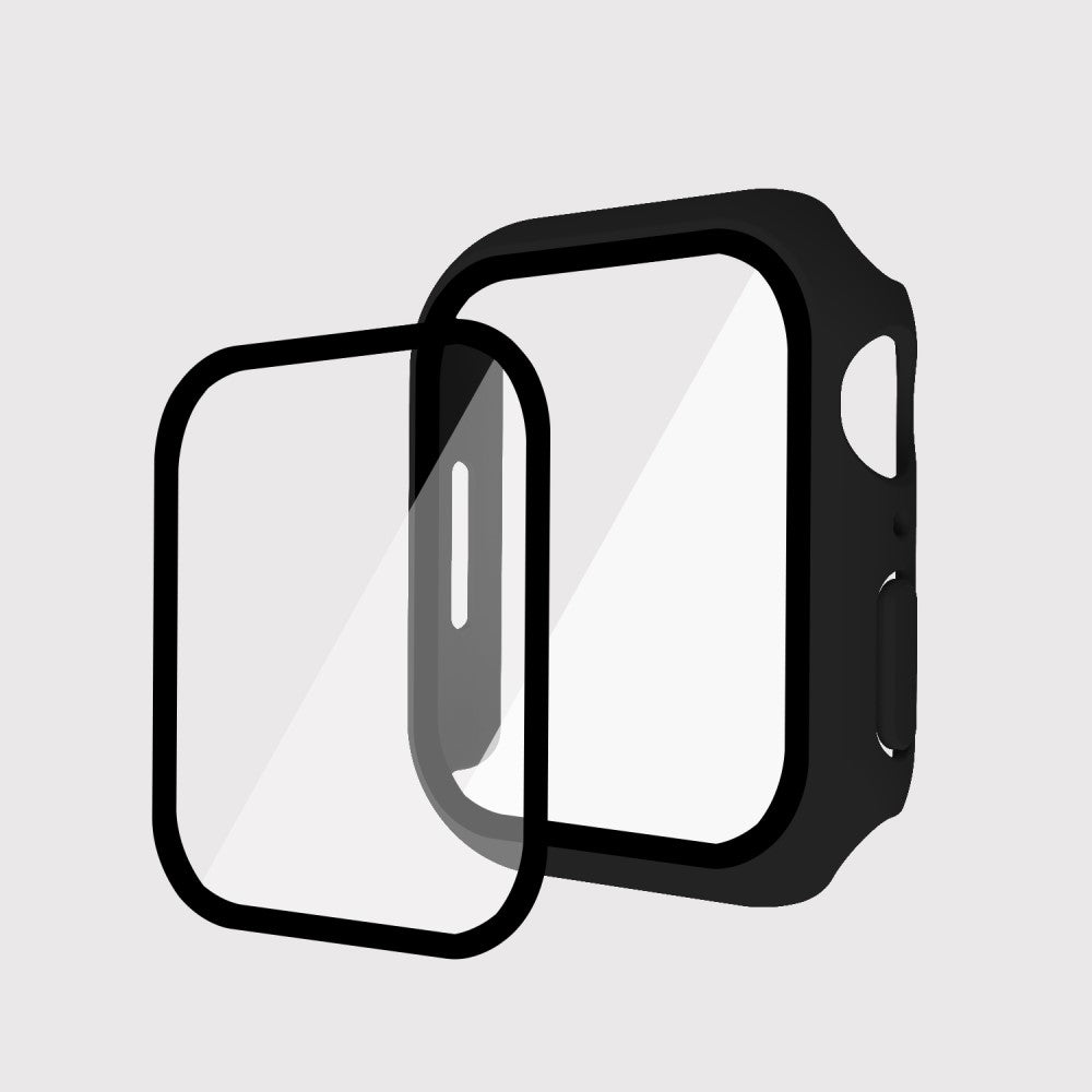 Mega Fint Apple Watch Series 7 41mm Cover med Skærmbeskytter i Plastik og Hærdet Glas - Gennemsigtig#serie_1