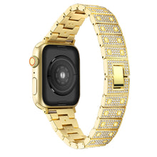 Rigtigt fed Apple Watch Series 7 41mm Metal og Rhinsten Rem - Guld#serie_1