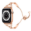 Sweet Apple Watch Series 7 41mm Metal And Rhinestone Strap