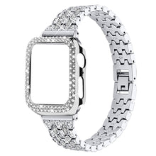 Super fed Apple Watch Series 7 41mm Metal og Rhinsten Rem - Flerfarvet#serie_2