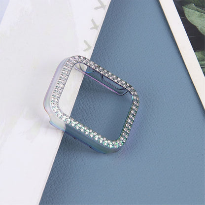 Apple Watch Series 7 41mm Beskyttende Plastik og Rhinsten Bumper  - Flerfarvet#serie_1