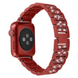 Nice Apple Watch Series 7 41mm Metal And Rhinestone Strap