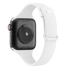 Vildt slidstærk Apple Watch Series 7 41mm Silikone Rem - Hvid#serie_2
