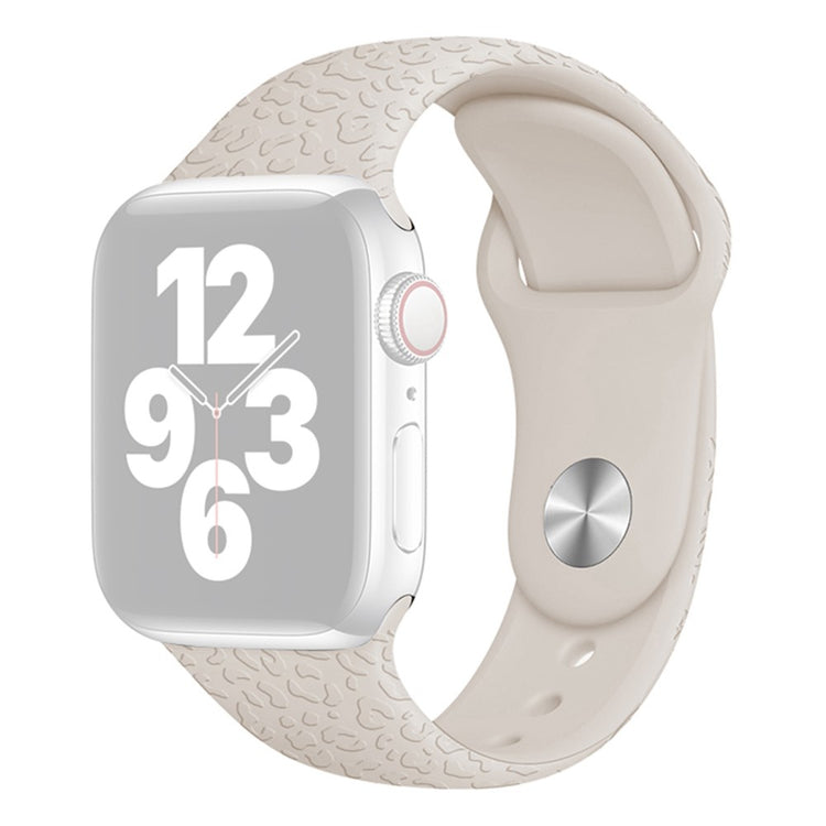 Rigtigt fint Apple Watch Series 7 41mm Silikone Rem - Beige#serie_2