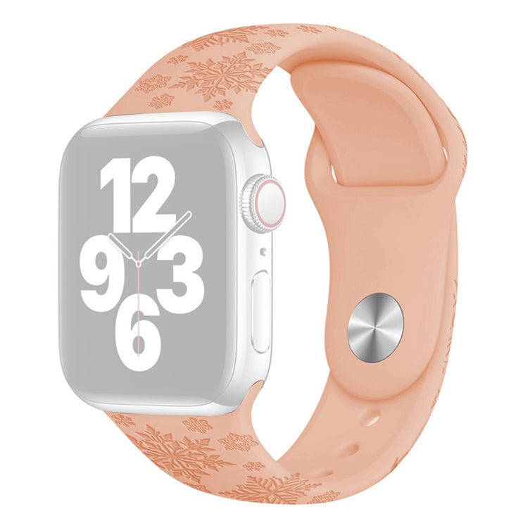 Rigtigt fint Apple Watch Series 7 41mm Silikone Rem - Pink#serie_25