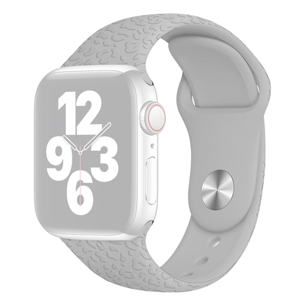 Rigtigt fint Apple Watch Series 7 41mm Silikone Rem - Sølv#serie_3