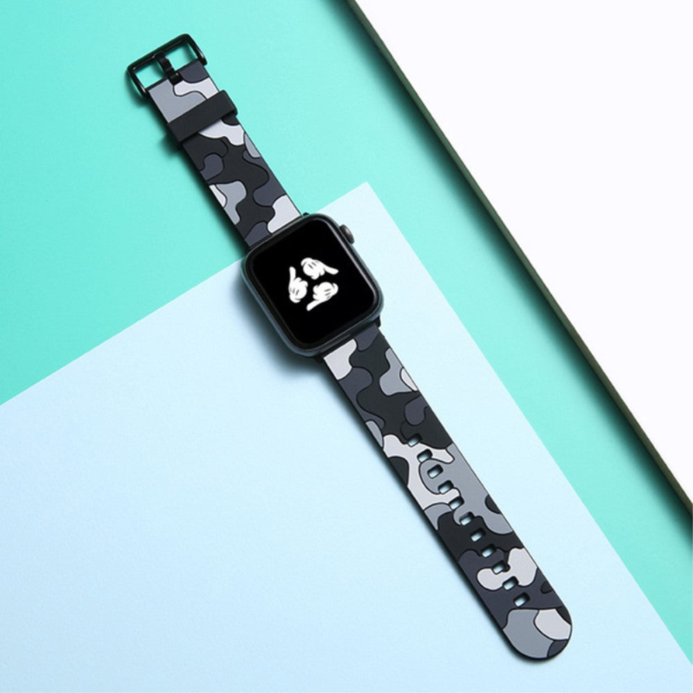 Alle tiders Apple Watch Series 7 41mm Silikone Rem - Sølv#serie_3