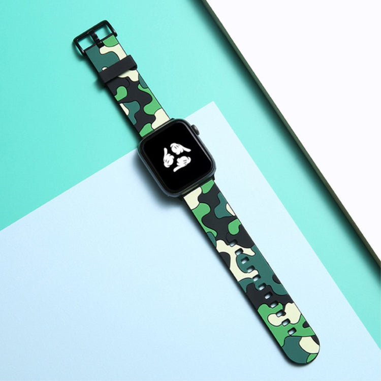 Alle tiders Apple Watch Series 7 41mm Silikone Rem - Grøn#serie_6