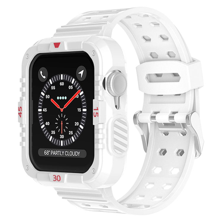 Vildt hårdfør Apple Watch Series 7 41mm Silikone Rem - Hvid#serie_3