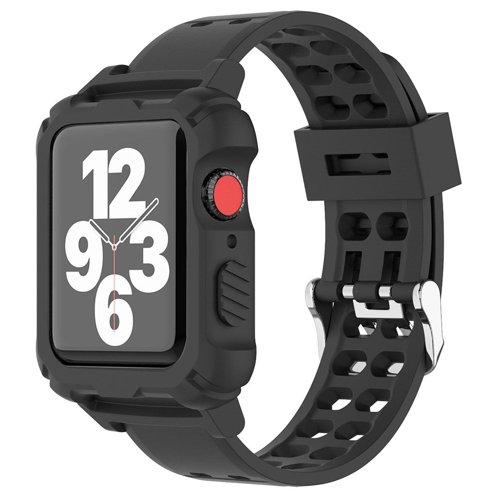 Super cool Apple Watch Series 7 41mm Silikone Rem - Sort#serie_1