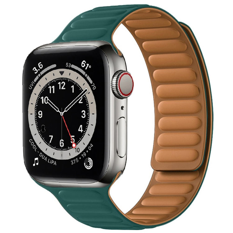 Stilren Apple Watch Series 7 41mm Silikone Rem - Grøn#serie_14