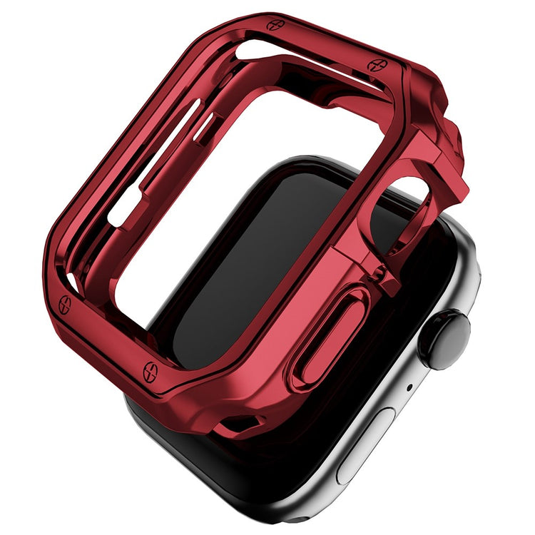 Apple Watch Series 7 41mm  Silikone Bumper  - Rød#serie_3