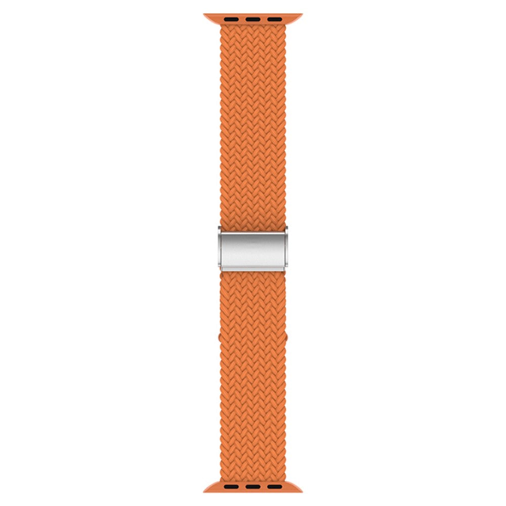 Helt vildt fantastisk Apple Watch Series 7 41mm Stof Urrem - Orange#serie_9