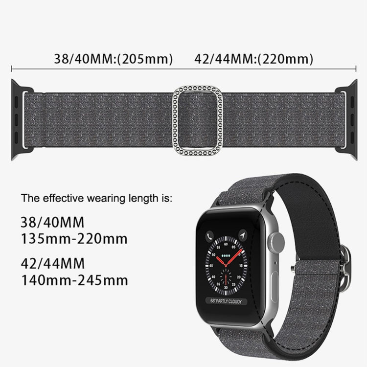 Meget holdbart Apple Watch Series 7 41mm Stof Urrem - Blå#serie_11