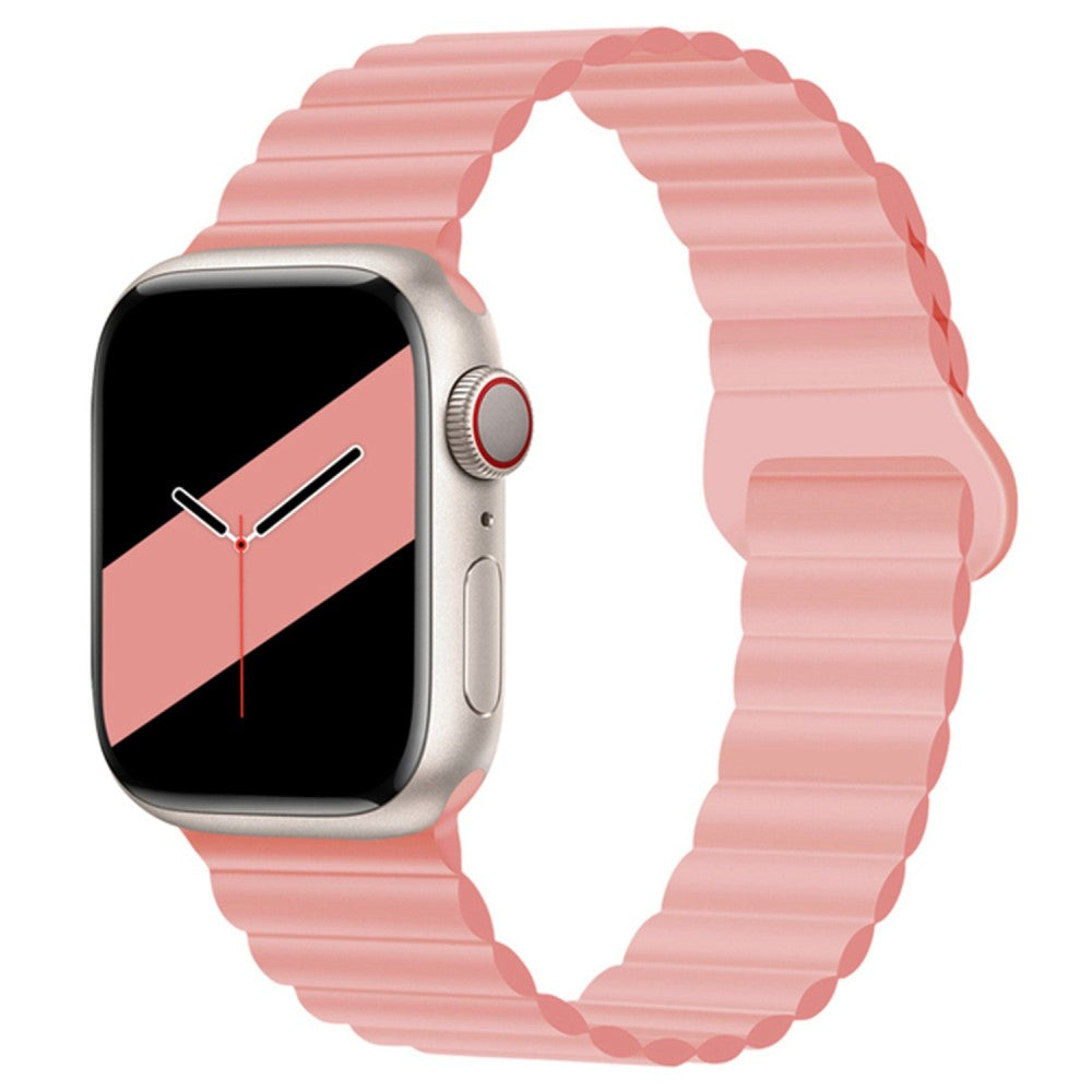 Super flot Apple Watch Series 7 41mm Silikone Urrem - Pink#serie_2