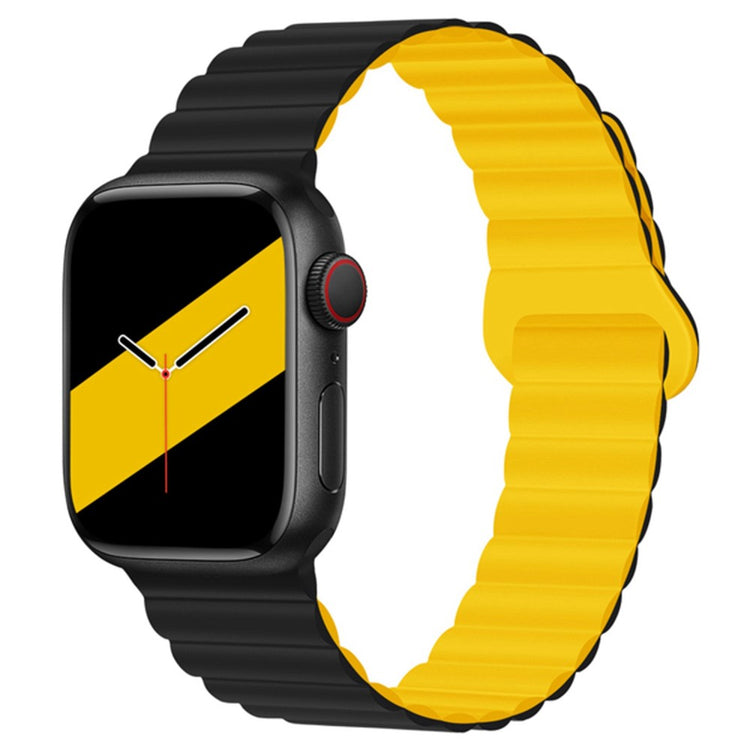 Super flot Apple Watch Series 7 41mm Silikone Urrem - Sort#serie_3