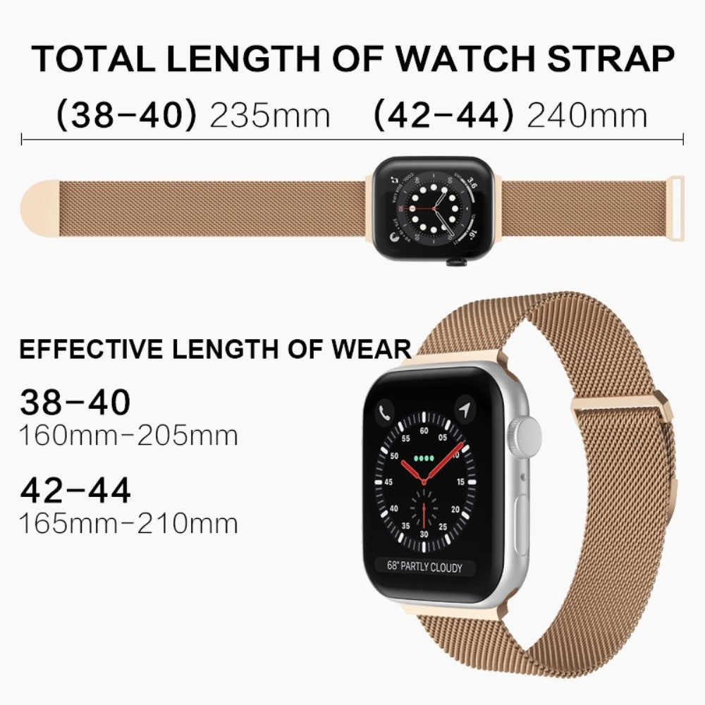 Rigtigt smuk Apple Watch Series 7 41mm Metal Urrem - Sølv#serie_8