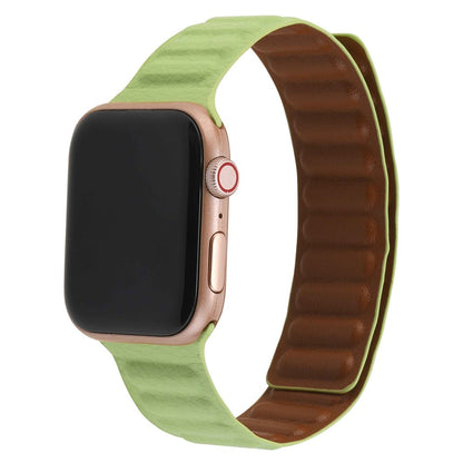 Helt vildt holdbart Universal Apple Ægte læder Urrem - Grøn#serie_3