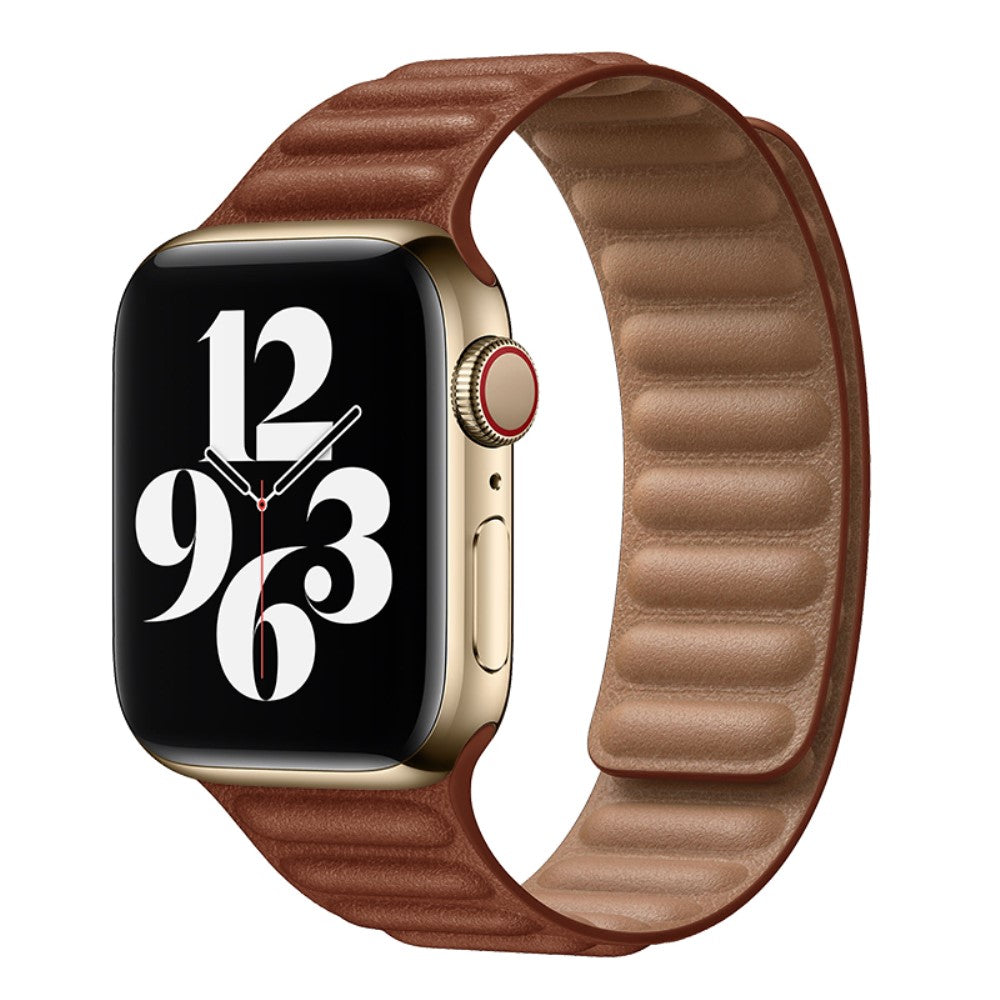 Helt vildt fint Universal Apple Ægte læder Urrem - Brun#serie_11
