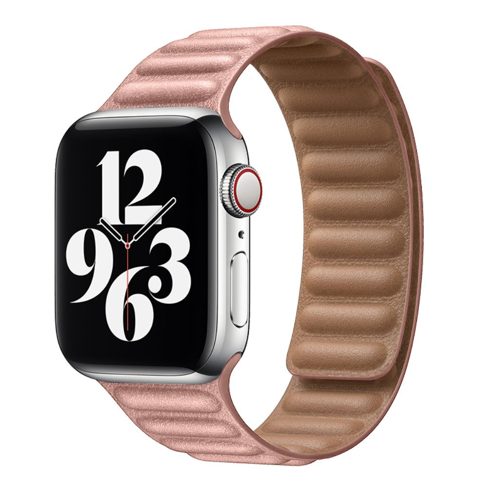 Helt vildt fint Universal Apple Ægte læder Urrem - Pink#serie_13