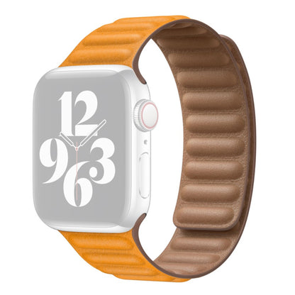 Mega kønt Universal Apple Ægte læder Rem - Orange#serie_8