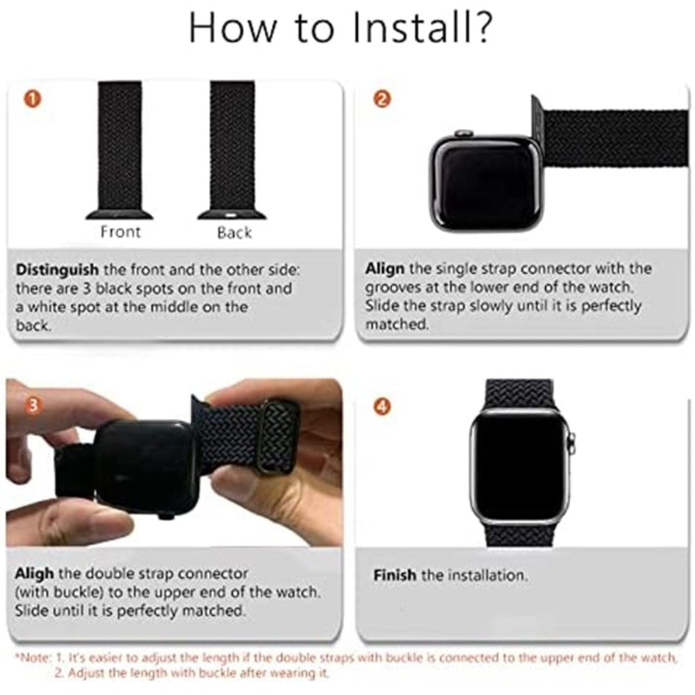 Stilren Universal Apple Nylon Rem - Blå#serie_9