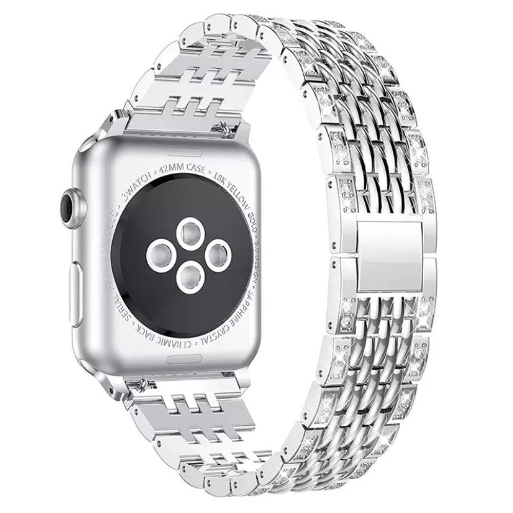 Vildt kønt Universal Apple Metal og Rhinsten Rem - Sølv#serie_3