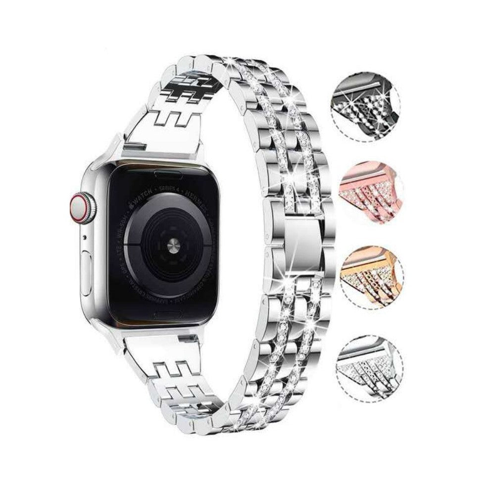 Vildt fantastisk Universal Apple Metal og Rhinsten Rem - Pink#serie_4