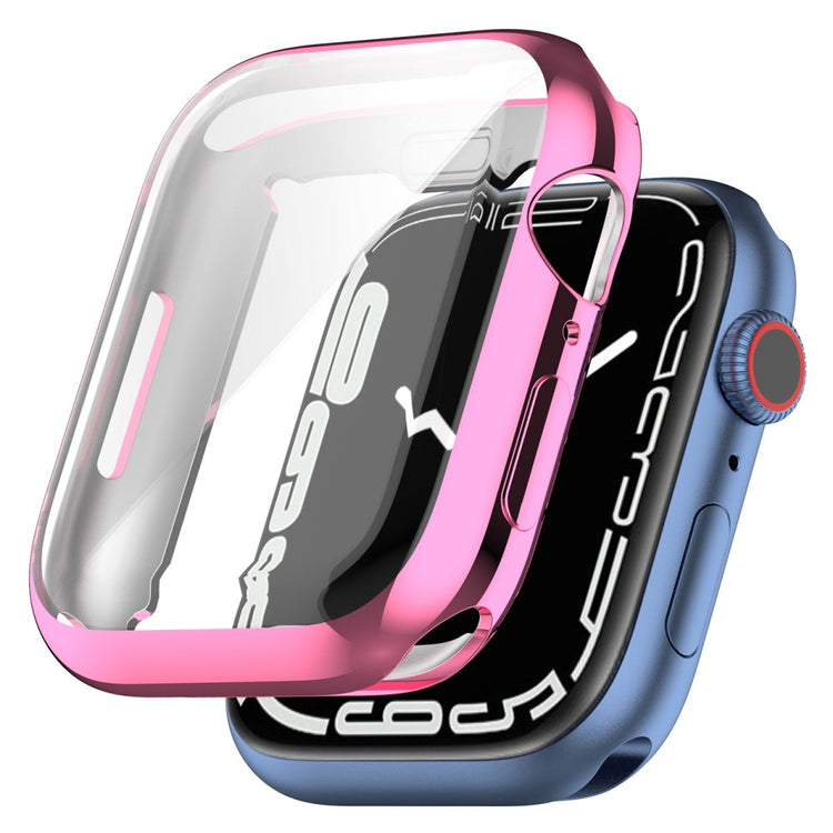 Pink Apple Watch Series 7 45mm Silikone Cover#serie_1