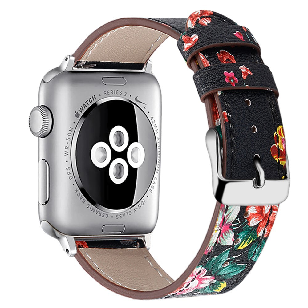 Supercool Apple Watch Series 7 45mm Ægte læder Rem - Flerfarvet#serie_5