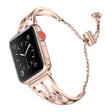 Tough Apple Watch Series 7 45mm Metal And Rhinestone Strap