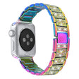 Lovely Apple Watch Series 7 45mm Metal And Rhinestone Strap