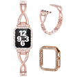 Metal Strap with Cover fits Apple Watch Series 7 45mm