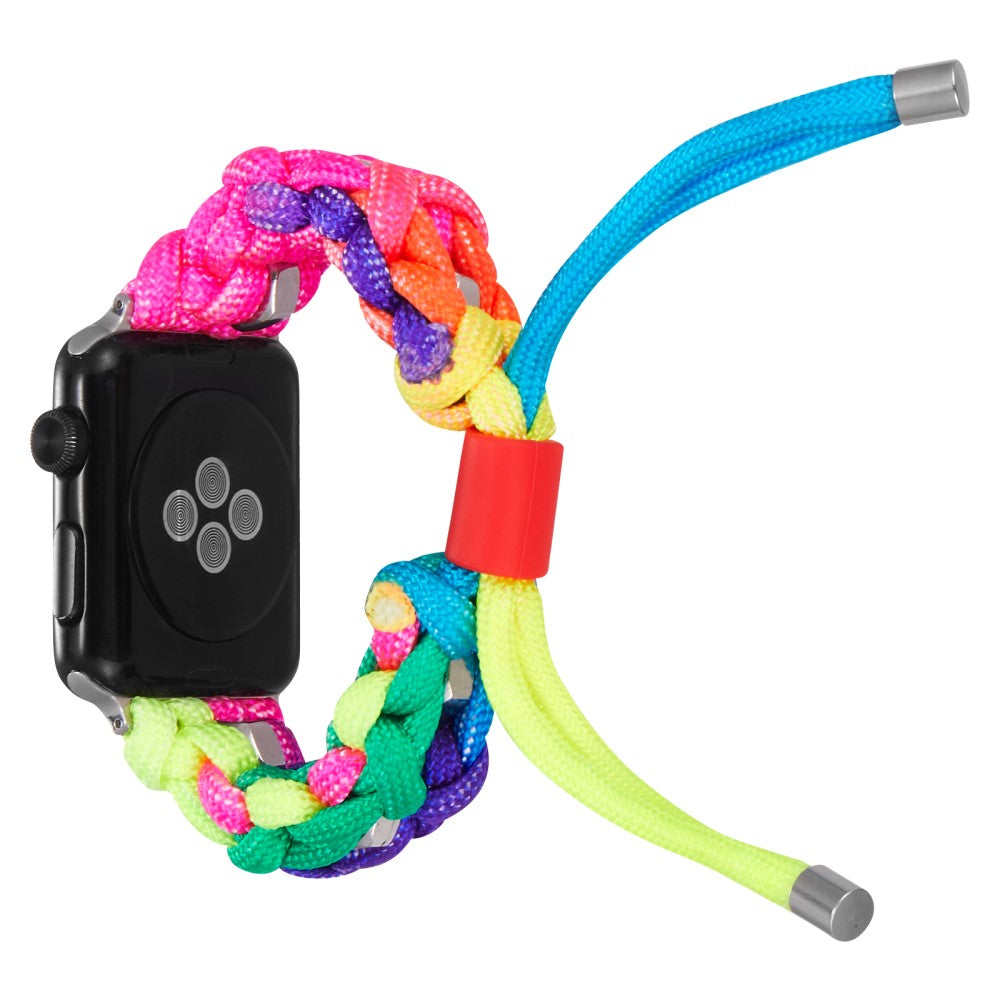 Helt vildt nydelig Apple Watch Series 7 45mm Nylon Rem - Flerfarvet#serie_10