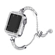 Great Apple Watch Series 7 45mm Metal And Rhinestone Strap