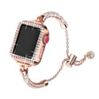 Tough Apple Watch Series 7 45mm Metal And Rhinestone Strap