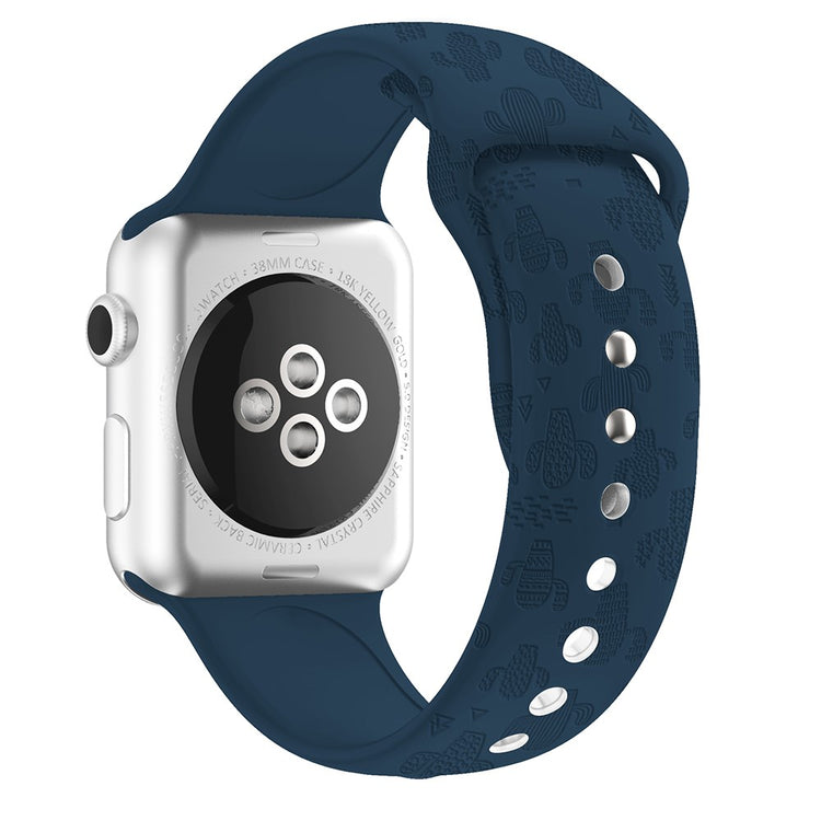 Komfortabel Apple Watch Series 7 45mm Silikone Rem - Blå#serie_25