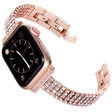 Strong Apple Watch Series 7 45mm Metal And Rhinestone Strap
