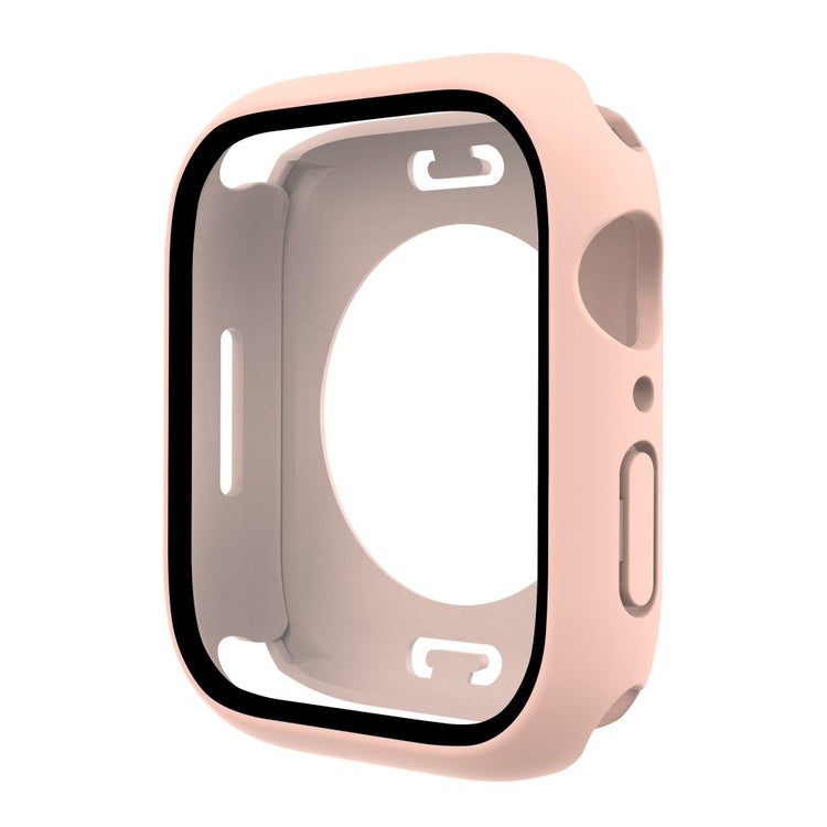 Apple Watch Series 7 45mm Elegant Plastik og Glas Bumper  - Pink#serie_1