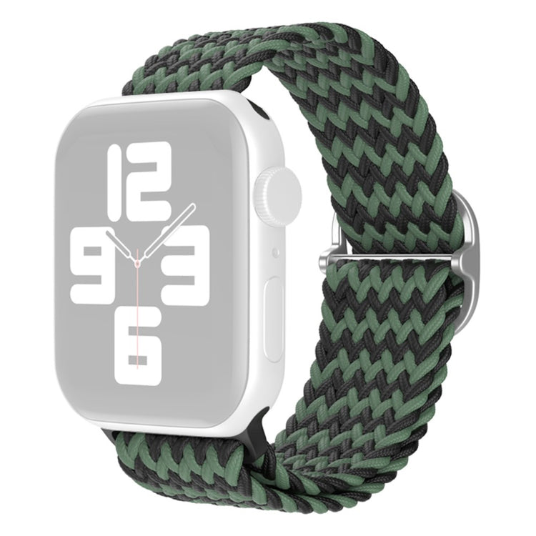 Slidstærk Apple Watch Series 7 45mm Nylon Rem - Grøn#serie_21
