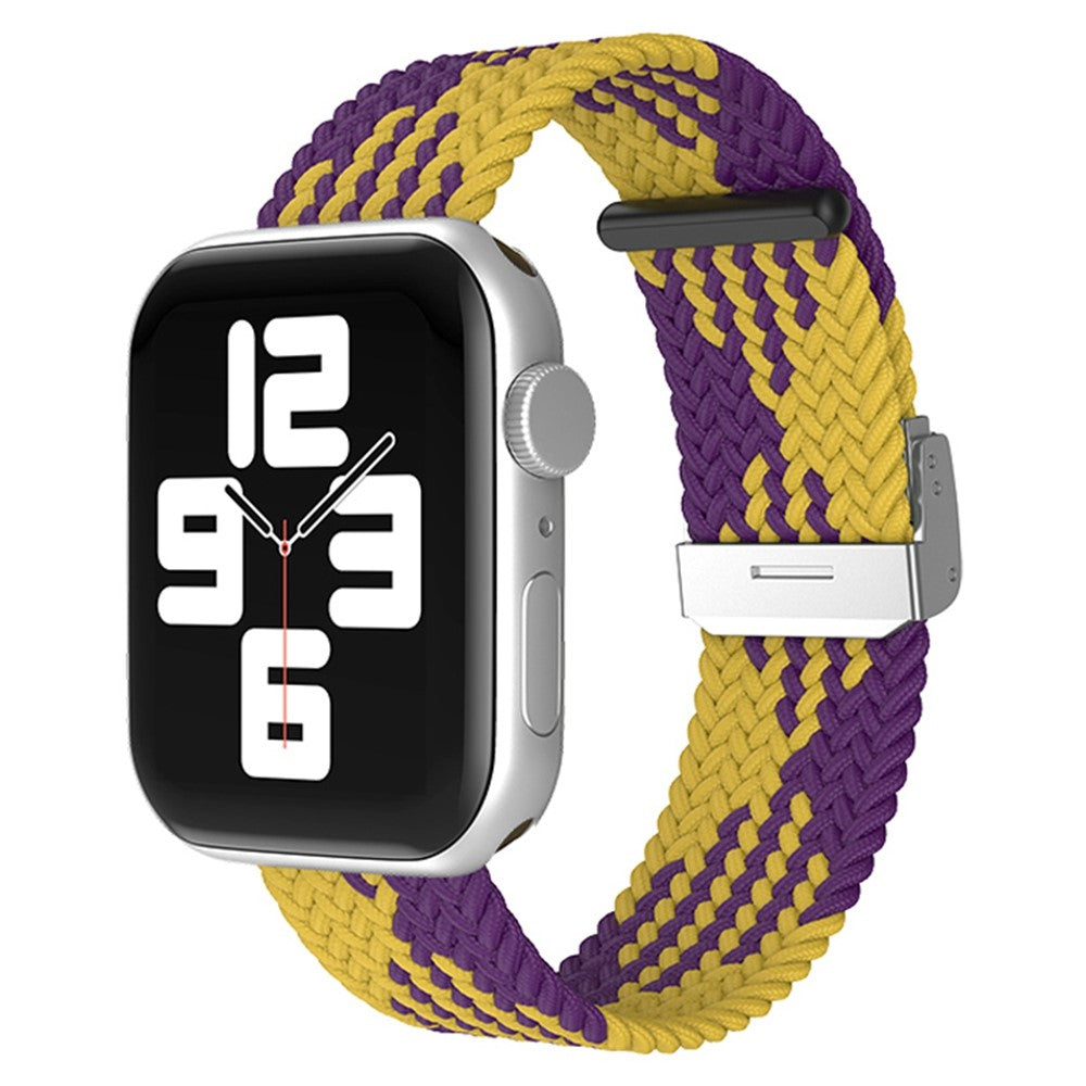 Holdbart Apple Watch Series 7 45mm Stof Urrem - Flerfarvet#serie_17