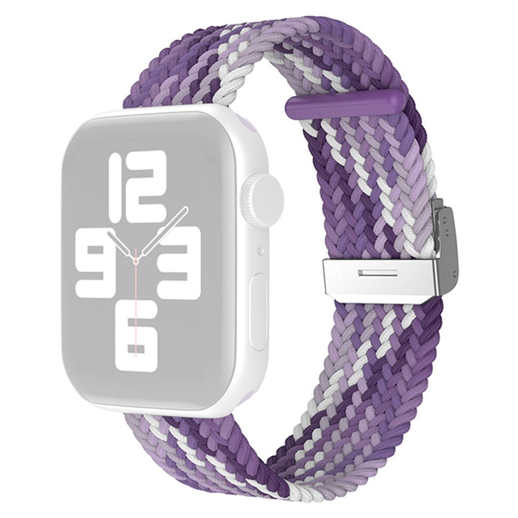 Rigtigt slidstærk Apple Watch Series 7 45mm Nylon Rem - Lilla#serie_19