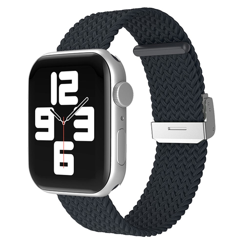 Holdbart Apple Watch Series 7 45mm Stof Urrem - Sølv#serie_3