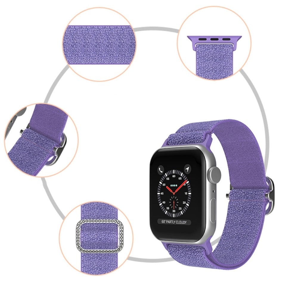 Mega fint Apple Watch Series 7 45mm Stof Urrem - Pink#serie_10