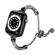 Strong Apple Watch Series 7 45mm Metal And Rhinestone Strap