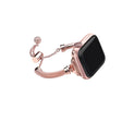 Nice Apple Watch Series 7 45mm Metal And Rhinestone Strap