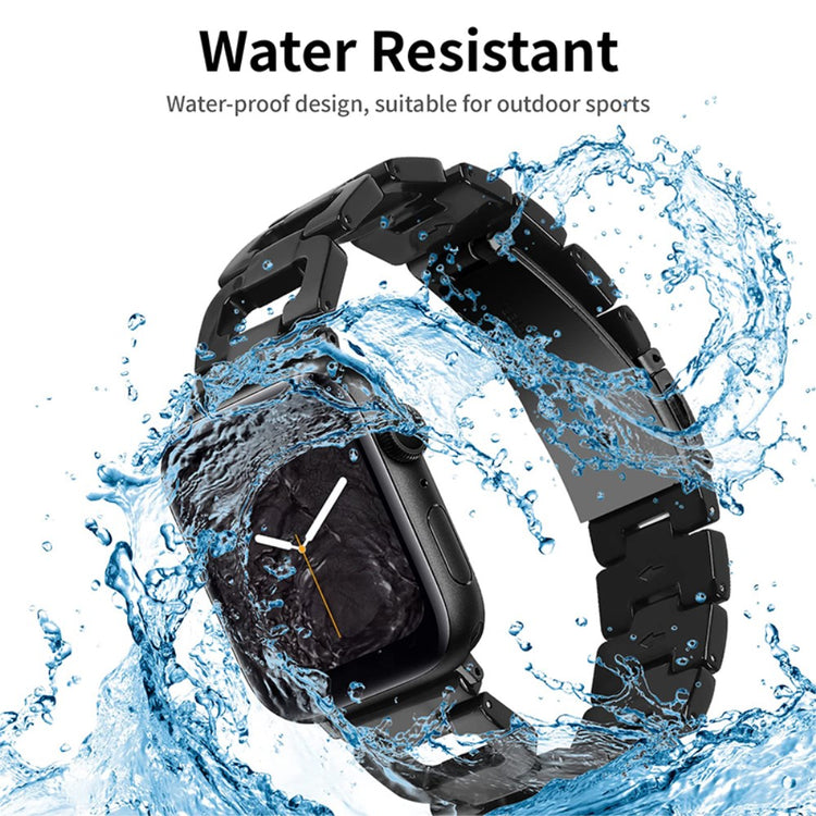 Elegant Apple Watch Series 7 45mm  Urrem - Sort#serie_5