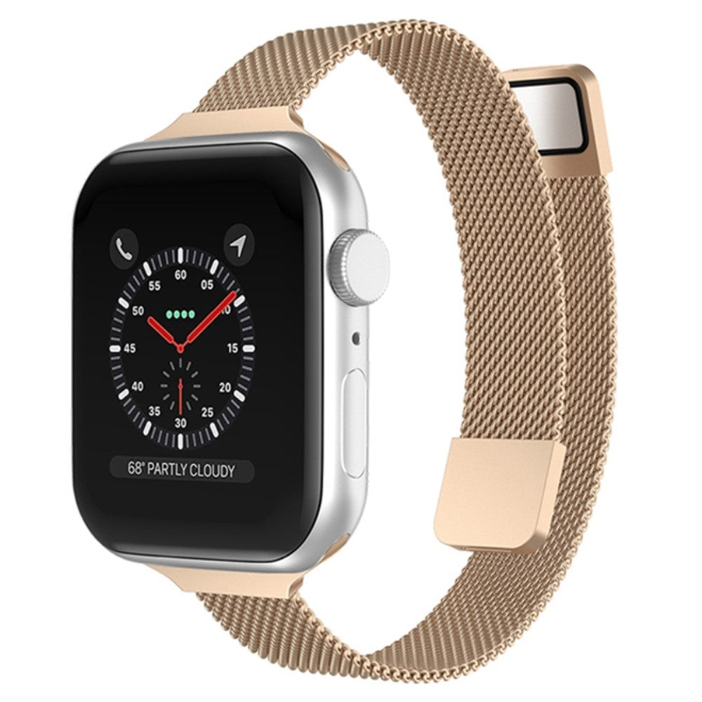 Helt vildt smuk Apple Watch Series 7 45mm Metal Urrem - Pink#serie_10