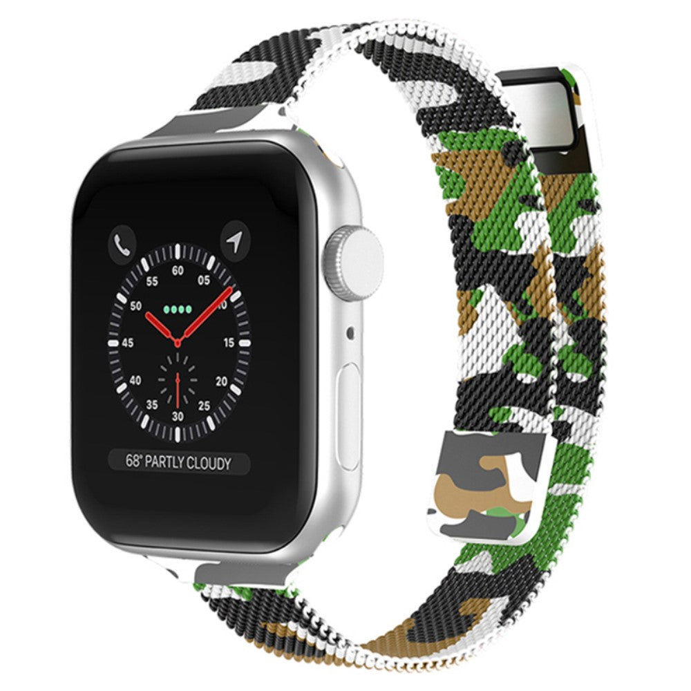 Helt vildt smuk Apple Watch Series 7 45mm Metal Urrem - Grøn#serie_5